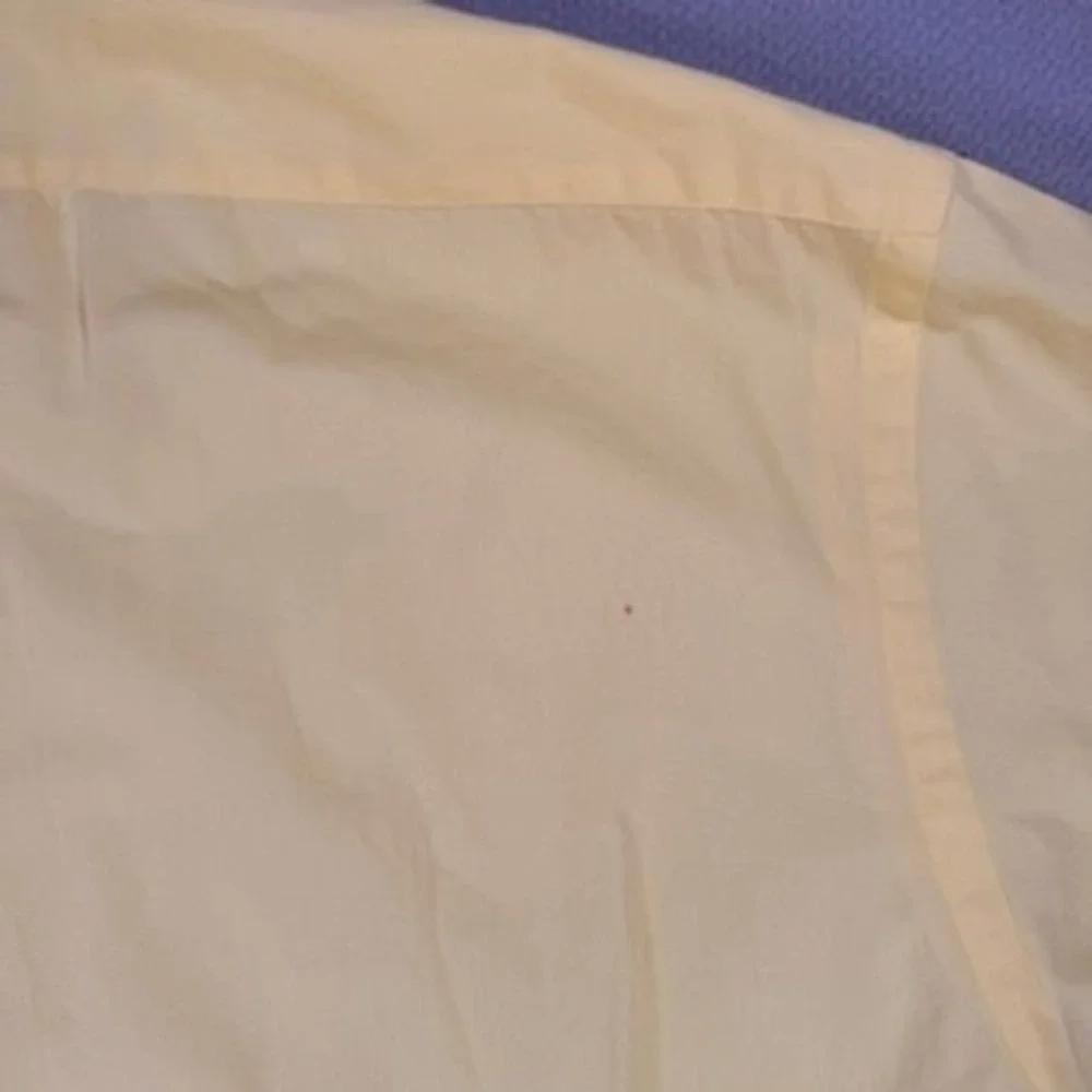 Ralph Lauren Blake Short Sleeve Button Down Large Mens Yellow Cotton Shirt